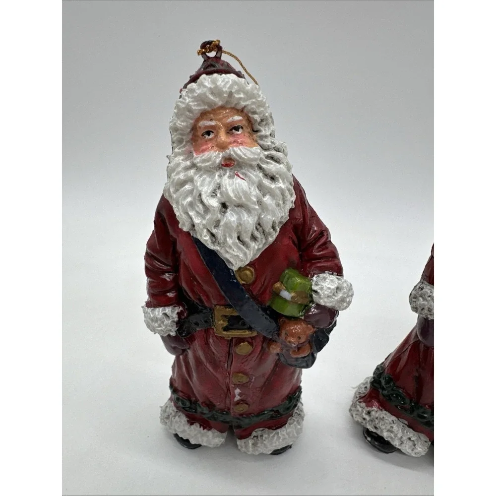 Vintage Robe Santa Christmas Ornaments 6